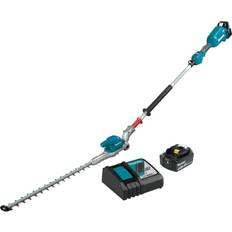 Hedge Trimmers Makita 18V LXT Lithium-Ion Brushless 20 in. Articulating Pole Hedge Trimmer Kit (5.0 Ah)