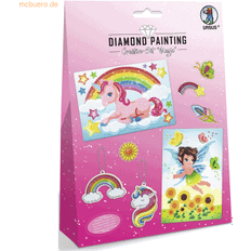 Diamond Paintings Ursus 43510001 43510001-Diamond Painting Creative Magic, pysselset för barn för kreativ design av bilder, hängen och klistermärken med diamanter, färgglada