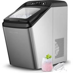 Ice Makers CROWNFUL Nugget Ice Maker Portable Countertop Machine 26lbs Crunchy Pellet Ice in 24H