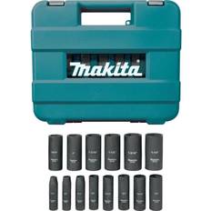 Makita Hand Tools Makita A-96372 1/2" Drive Impact Socket Set (14 Piece) Socket Bit