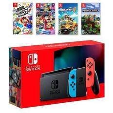 Nintendo switch console with mario kart Game Consoles 2022 New Nintendo Red/Blue Joy-Con Console Multiplayer Party Mario