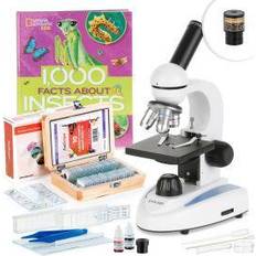 Toys AmScope 40X-1000X Portable Monocular Student Microscope w/Software & Premium Insect Exploration Kit