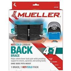 Training Belts Mueller 4-In-1 Lumber Back Brace Removable Hot/Cold Pack