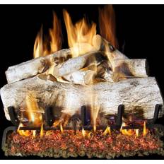 White Wood Stoves Peterson Real Fyre White Mountain Birch 18" Gas Logs (Logs Only Burner Not Included) MBW-18