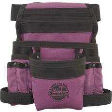 Tool Belts Graintex Purple Canvas 10-Pocket Finisher Tool Pouch with Belt
