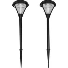 Black - Outdoor Lighting Table Lamps Gama Sonic Premier Dual Color Solar