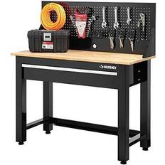 Husky G4801S-US 4 Ft. Solid Wood Top Workbench With Storage