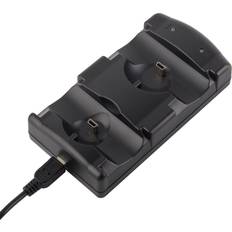 Batteries & Charging Stations VSEER Playstation 3 Controller Charging Dock Charging Station 2 1 with LED Light Indicator Compatible for Original Playstation PS3/MOVE Controller, Black
