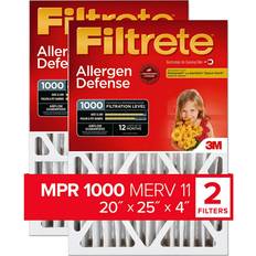 Filters 3M Filtrete 20 x 25 x 4" Air Cleaning Defense Filter 2pk