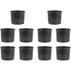 Hydrofarm Pots, Plants & Cultivation Hydrofarm Pro Cal 3 Gallon Premium Nursery Black Garden Grow Pots