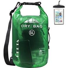 HEETA Waterproof Dry Bag for Women Men, 5L/10L/20L/30L/40L Roll Top  Lightweight Dry Storage Bag Backpack with Phone Case for Travel, Swimming