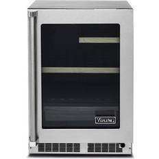 Silver Freestanding Refrigerators Viking VRUI5241GSS 24" 5 Series Compact Silver