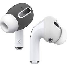 Apple airpods pro Headphones Elago AirPods Pro Eartips Cover [Fit in The Case] Ear Tips Cover Designed for Apple AirPods Pro (2 Pairs of 2 Colors) (Dark Grey/White)