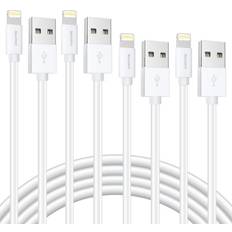  Overtime USB-C iPhone Charger Cable 6 Foot, Apple MFi Certified  USB Type C to Lightning Cable 6ft USBC for iPhone  13/12/11/Pro/Max/Mini/SE/XR/XS/X/8/7/Plus/6/6S, iPad/iPad Air 2/Mini 4/3/2,  White : Electronics