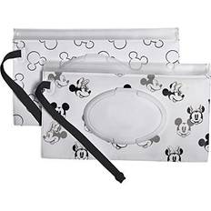 J.L. Childress Grooming & Bathing J.L. Childress Seals in Moisture Portable Clip-on Baby Wipe Holder Black 2 Count