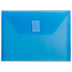 Jam Paper Shipping, Packing & Mailing Supplies Jam Paper Plastic Envelopes with Hook & Loop Closure, Index Booklet, 5.5 x 7.5, Blue, 12/Pack (920V0BU) Blue