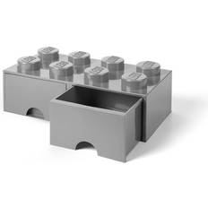 Lego Storage Lego 8-Stud Medium Stone Gray Storage Brick Drawer