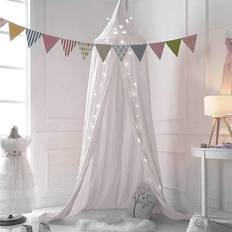 dix-rainbow Princess Bed Canopy Baby Bed, Round Dome Reading Nook