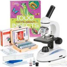 Toys AmScope 40X-1000X Portable Monocular Student Microscope w/Premium Insect Exploration Kit