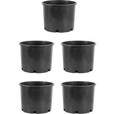 Hydrofarm Pots, Plants & Cultivation Hydrofarm Pro Cal 5 Gallon Premium Nursery Black Garden Pots