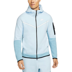 Nike tech fleece hoodie white Clothing Nike Sportswear Tech Fleece Full-Zip Hoodie Men - Celestine Blue/Worn Blue/White