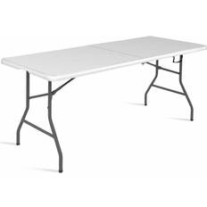 Costway Camping Costway 6 Folding Table Portable Plastic Indoor Outdoor Picnic Party Dining Camp Tables
