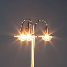 Lindby Weihnachtsbeleuchtung Lindby Damion three-bulb stainless Kerzenbrücke