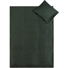 Junior sengetøj - 100x140 cm - Mørkegrøn - Bambus