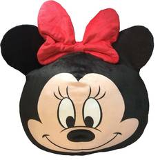 Cushions 11" Minnie Mouse Travel Cloud Pillow Black/Red