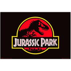 Svarte Bilder & plakater Grupo Erik Jurassic World Jurassic Park Poster Black