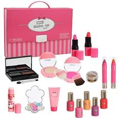 GraceDuck Makeup Kit Toys - Pretend Play Princess Make Up Set Unicorns Gifts for Girls with Nail Polish Brush Cosmetic Bag Littl