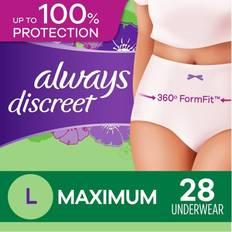 Incontinence Protection Procter & Gamble Always Discreet Incontinence Postpartum Incontinence Underwear for Women - Maximum