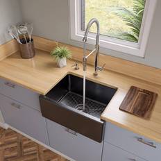 ALFI brand Farmhouse Fireclay Single Bowl Kitchen Sink