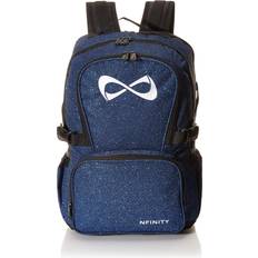 Nfinity Sparkle Backpack Girls Glitter Bookbag Perfect Bag for Travel, School, Gym, & Cheer Practices 15” Laptop Compartment Royal Blue with White Logo
