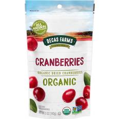 Decas Farms Organic Premium Dried Cranberries, 5-Ounce