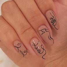 False Nails & Tips Graffiti Press on Nails with Designs,Acrylic Nails Press on,Stick on on