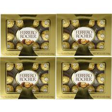 Ferrero Food & Drinks Ferrero Rocher Fine Hazelnut Chocolates 5.3Oz/12-Count Golden Gift Box