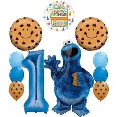 Mayflower Products Cookie Monster and Friends 1st Birthday Party Balloon Bouquet  Decorations • Price »