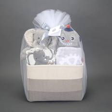 Lambs & Ivy Gift Sets Lambs & Ivy Gray 5-Piece Baby Gift Basket for Baby Shower/Newborn Welcome Home