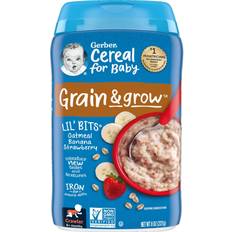 Baby Food & Formulas Gerber Lil' Bits Oatmeal Banana Strawberry Baby Cereal 8oz