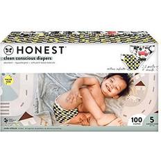 The Honest Company Baby care The Honest Company Clean Conscious Diapers, Big Trucks So Bananas, Size 5, 100 Count Super Club Box