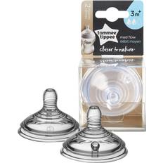 Tommee Tippee Baby care Tommee Tippee Closer To Nature Medium Flow Baby Bottle Nipples 2pk