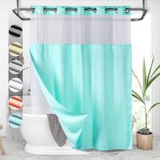 Turquoise Shower Curtain Hooks Lagute SnapHook Hook Free Shower