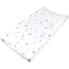 TL Care Baby care TL Care Printed 100% Natural Cotton Jersey Knit Fitted Contoured Changing Table Pad Cover, Super Stars, Soft Breathable, for Boys & Girls