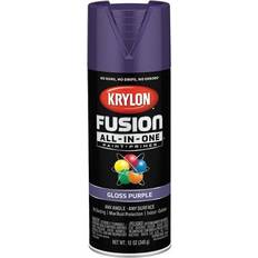 Krylon K02719007 Fusion All-In-One Spray Paint for Indoor/Outdoor Use, Gloss Purple 12 Ounce (Pack of 1)