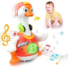 Cities Baby Toys Woby Baby Musical Toy Dancing Singing Talking Walking Hip Hop Swing Goose Cool Educational Toy Gift for 1 2 3 Yearâ¦ instock