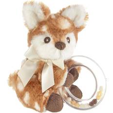 Bearington Baby Lil' Willow Plush Fawn Shaker Toy Ring Rattle, 5 inches