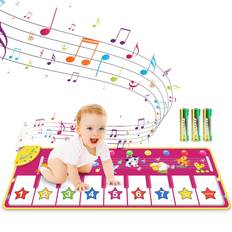 Play Mats None RenFox Musical Piano Mat, Toddlers Music Floor Keyboard Blanket Dance Mat with 8 Different Animal Sounds, Early Learningâ¦ instock