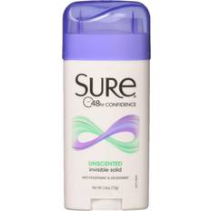 Sure Toiletries Sure Anti-Perspirant Deodorant Invisible Solid Unscented, Unscented 2.6