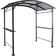 Hanover Pavilions & Accessories Hanover Outdoor Grill Gazebo 7.5' 4.9' Hard Top